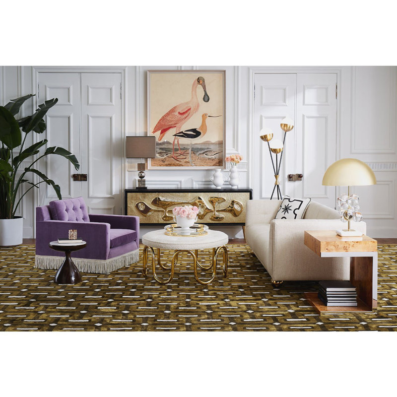 Burled Mappa Wood and Stainless Steel Cantilevered Side Table with Storage
