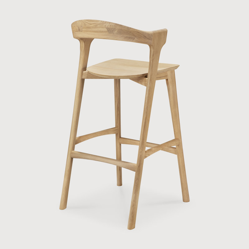Bok bar stool - varnished oak, Bar Stool (30.5" Seat Height)