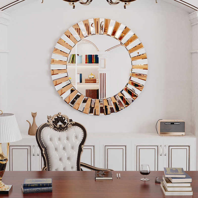Miroir mural Fredi, 23,6 po x 23,6 po