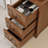 Nightstand Tall Side Table With  Drawers And Open Shelves-1203490392