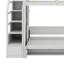 Lit mezzanine double très grand avec escalier de rangement et lit escamotable double