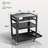 Rolling Computer Cart With Power Strip, 3-Tier Utility AV Cart With Wheels, Keyboard Tray, CPU Stand-116370588