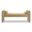 Banc avec accoudoirs arqués 60,5 po Mason