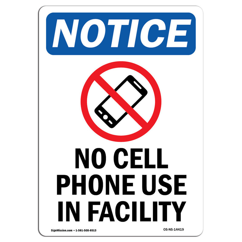Aucun signe d'utilisation de téléphone portable avec symbole