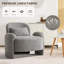 Fauteuil d'appoint moderne surdimensionné 37,2 po-567384666