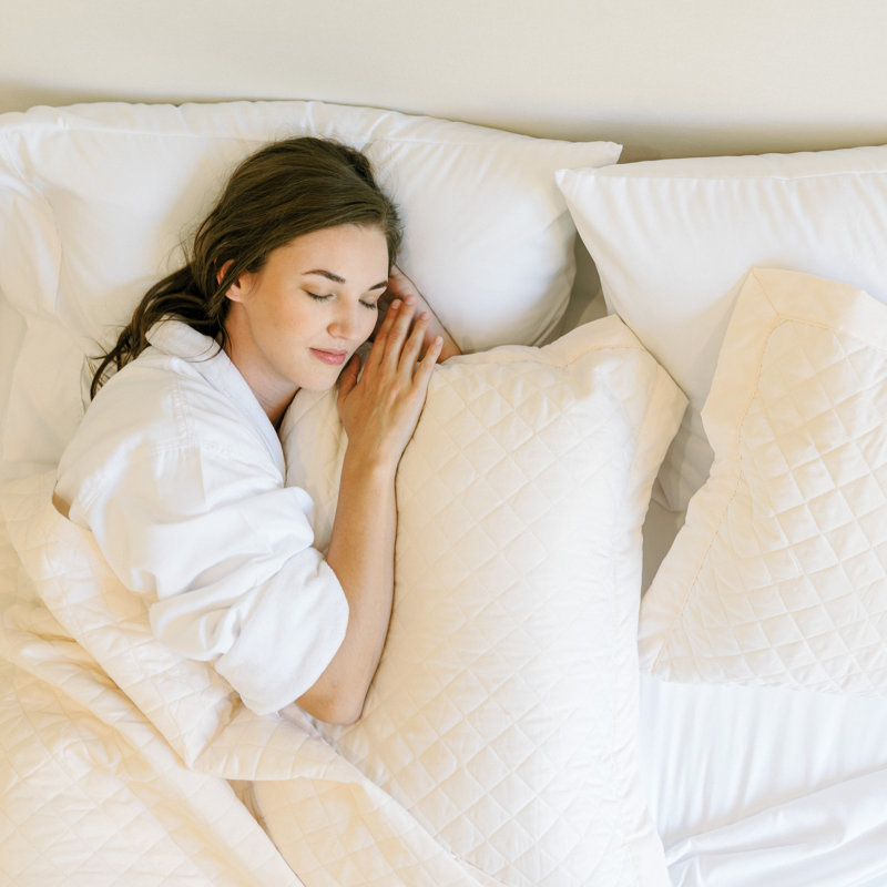 Lux Diamond Quilt, Full/Queen, Ivory