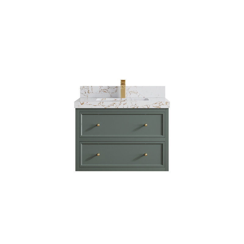 Meuble-lavabo simple flottant 30 po Roswell