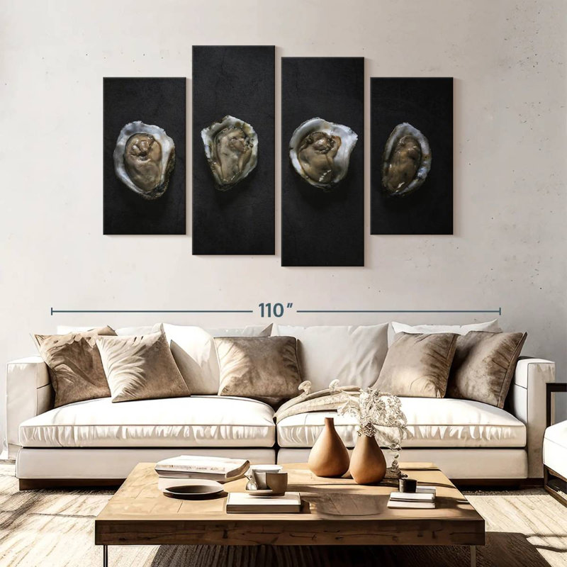 Brampt Raw Oysters, 54" H x 84" W
