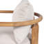 Fauteuil club de patio en bois d'acacia avec coussins Baymont-124950888