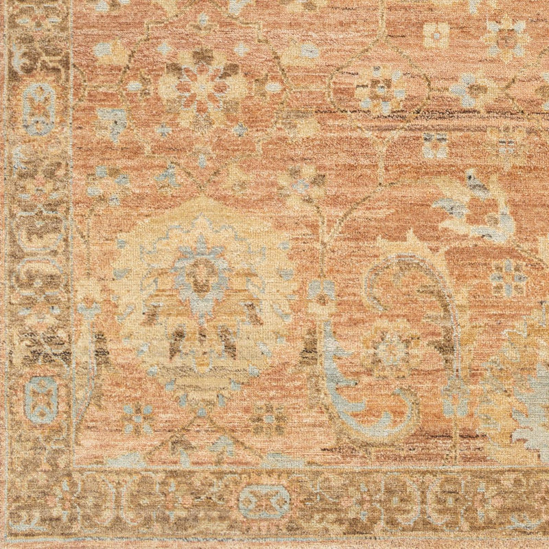 Tolz Hand Knotted Area Rug, Rectangle 9' x 12'