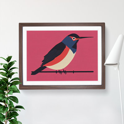 Robin Bird Abstract Vol.3 - Single Picture Frame Print