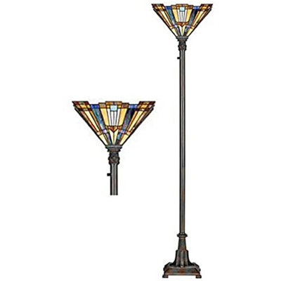 Quach 156cm Brown Traditional Floor Lamp