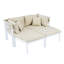 Ensemble de canapé modulaire d'extérieur en métal avec auvent rétractable et coussins moelleux pour une détente ultime-216451806