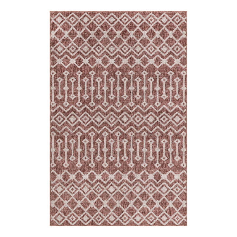 Barnkine Geometric Indoor Rug, Rectangle 4' x 6'