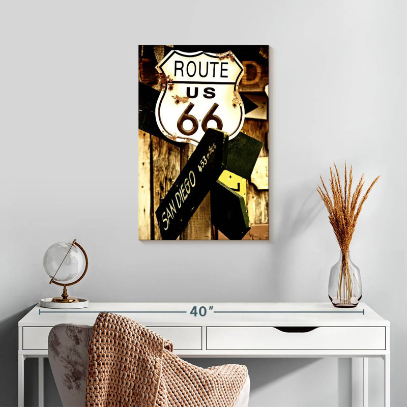 Mehar Route 66 Sign, 24" H x 16" W