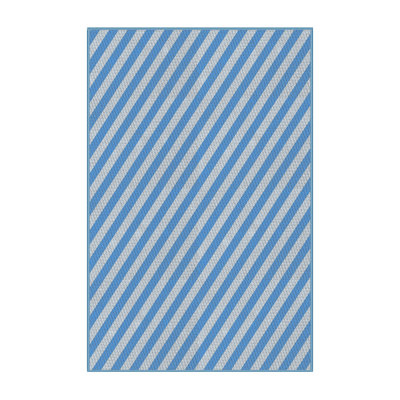 Tapis bleu ciel à motif