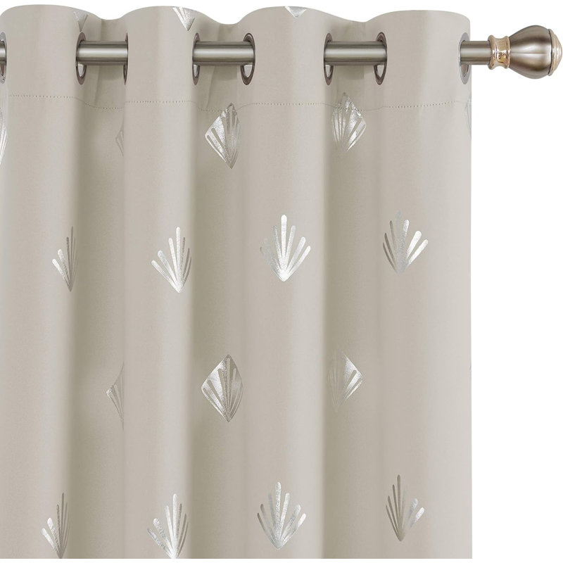 Blackout Curtain Pair, 140cm Wide x 260cm Drop, Cream