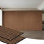 Ensemble de 2 panneaux muraux à lattes 3D pour mur intérieur en chêne brun (paquet de 2 / 30,20 pieds carrés)-117002509
