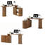59" Reversible Computer Desk with Storage, L Shaped Multi-functional Desk with Sliding Door