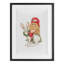 «Santa's Elf Riding Rabbit», reproduction sous verre encadrée, conception de Nancy Overton-2018465690-2018465691