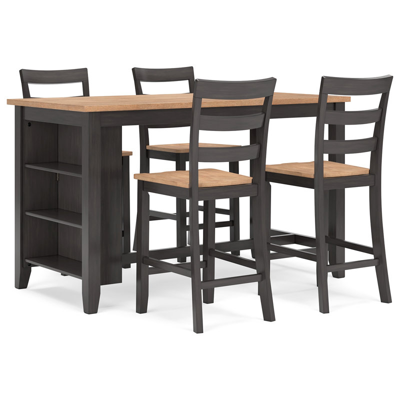 Gesthaven Counter Height Dining Table and Barstools, 5