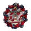 Couronne patriotique ancre nautique