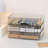 3 PCS 8.5 x 11 Plastic Storage Bins with Lids and Latches, Portable Project Case for Drawers