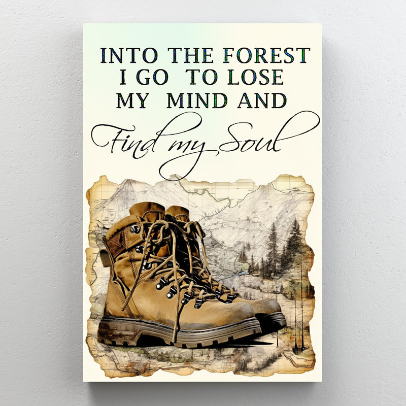 Hiking And Into The Forest 1, H 14 po x l 11 po x P 1,25 po