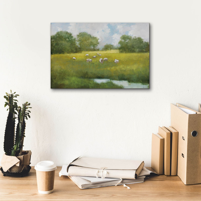 Toile épique «Sun Grazing» par Julia Purinton, 18 po x 12 po, H 12 po x l 18 po x P 0,75 po