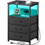 40cm W Metal Bedside Table-1448437426