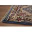 Tapis décoratif bleu fait à la main 2 x 3