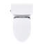 TOTO Glaston Two-Piece Elongated 1.28 GPF WASHLET+ and Auto Flush Ready Universal Height Toilet with CEFIONTECT and SS234 SoftClose Seat, Cotton White - MS472234CEFG#01