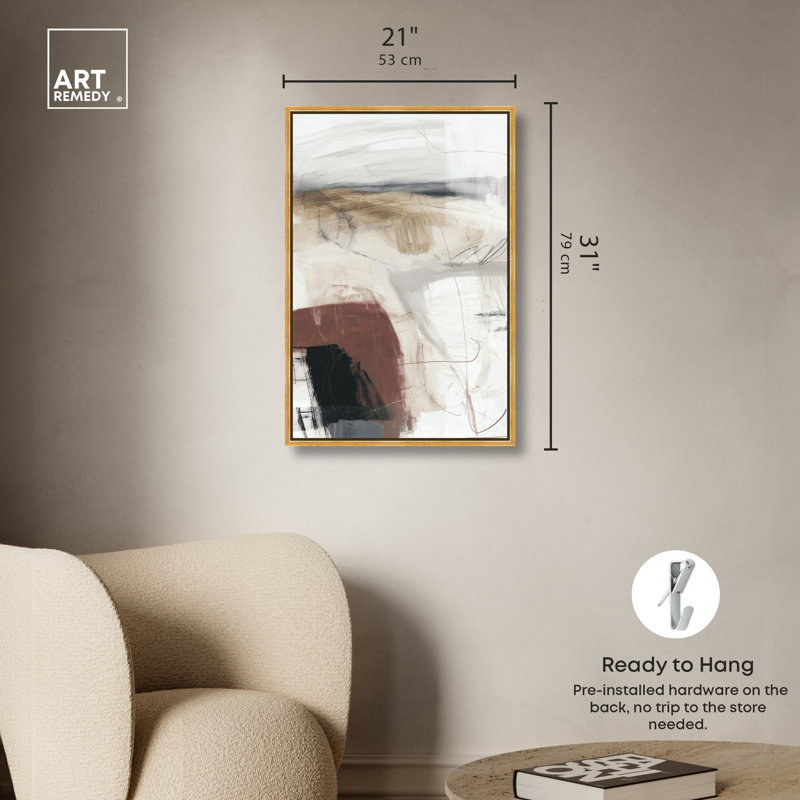 «Urban Core II», reproduction d'art sur toile encadrée par Art Remedy, cadre doré, 20 x 30, 31"H x 21"W, Gold Frame