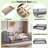 Upholstered Daybed With Storage Shelves And 2 Drawers-1984590208