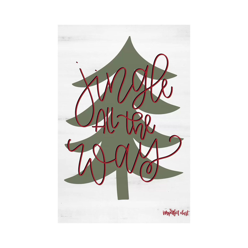 Jingle All The Way by Imperfect Dust - Wrapped Canvas Painting, 66.04 cm H x 45.72 cm W x 1.91 cm D