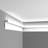 5-1/2 in x 2 in x 78-3/4 in Primed White Plain Polyurethane Crown Moulding