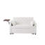 Canapé-lit en velours blanc crème-412712717