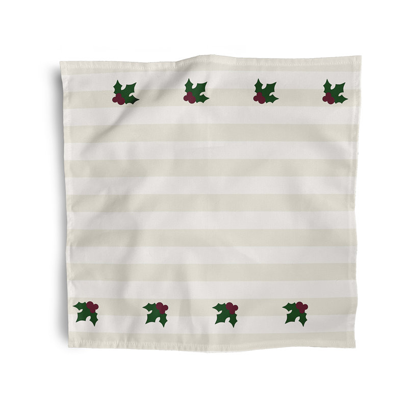Krunislava Polyester Striped Square Napkin