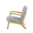 Solid Wood Frame Soft Fabric Modern Armchair, Nordic Style Accent Dining Chair Office Chair Comfort Seating for Living Room Bedroom Reading Nook Office-1757666328