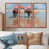 Toile avec cadre flottant brun