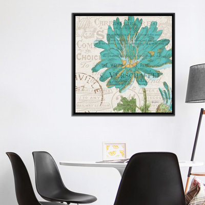 «Bookshelf Botanical IV», reproduction d'impression sur toile