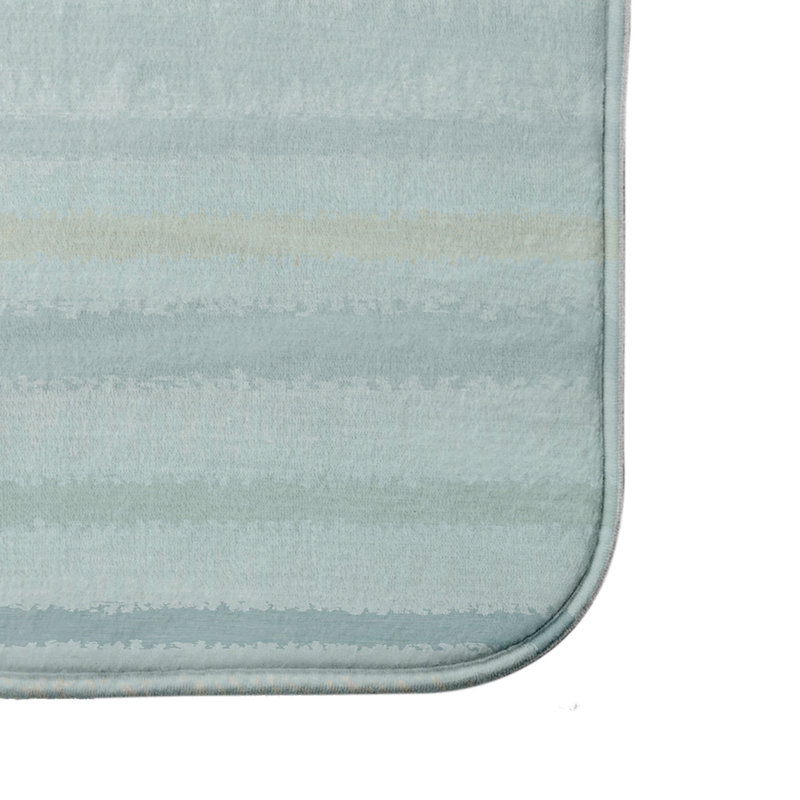 Tapis pour salle de bain Doherty, l 24 po x L 36 po, Aigue-marine