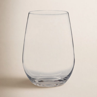 O Wine Tumbler Crystal White Wine Glass