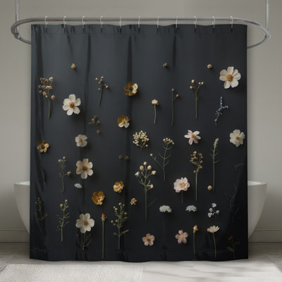 Rideaux de douche Pressed Floral Arrangement