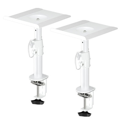 Clamp-On Speaker Stand Desk Mount Set