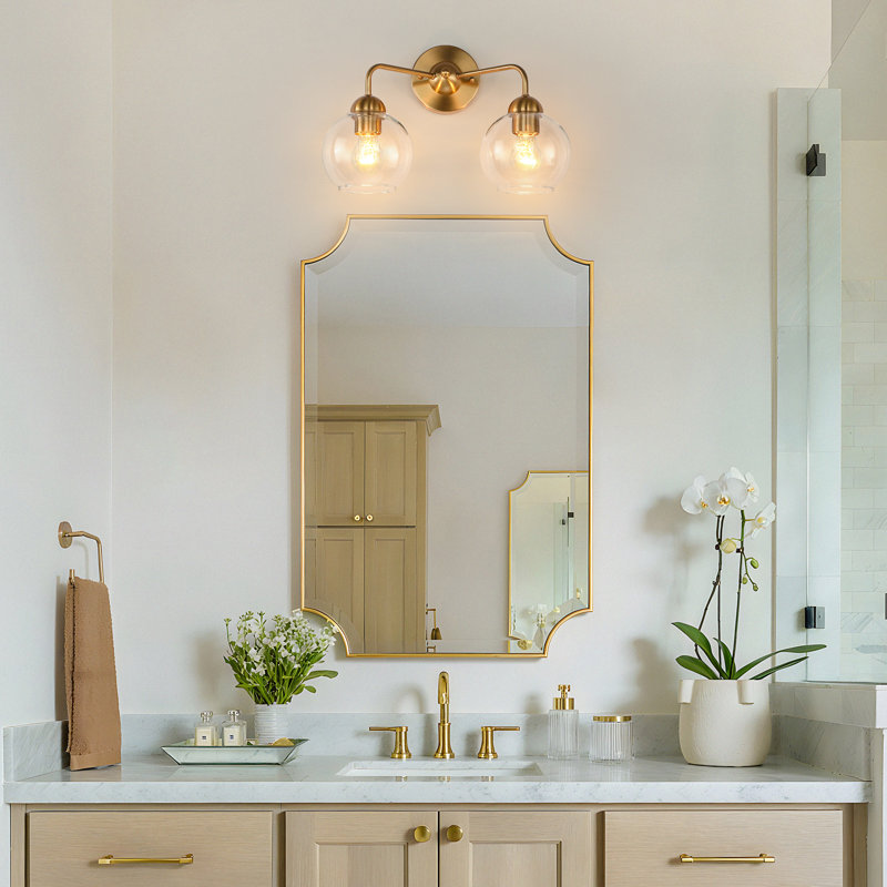  Elkins 2-Light Bathroom Dimmable Vanity Light
