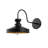 Industrial Wall Lamp, Black Metal Body, 8.7 x 16.5 inches | E27 Socket, Max 40W | IP20 Rated, Perfect for Scandinavian & Modern Decor | Stylish Lighting Solution for Living Room, Bedroom & Office Spaces-1960384979
