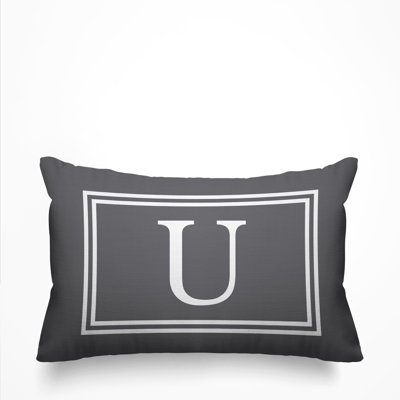 Coussin intérieur / extérieur imprimé monogramme