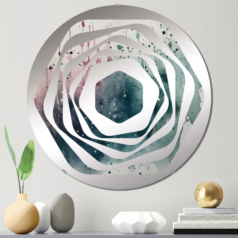 Borjan - Miroir décoratif Amorphe, 23,6 po x 23,6 po