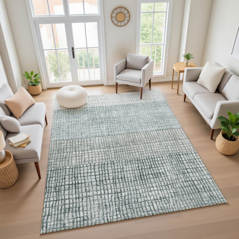 Premium Machine Washable Monnier AMF1831 Geometric Rug, Rectangle 5' x 7'6"